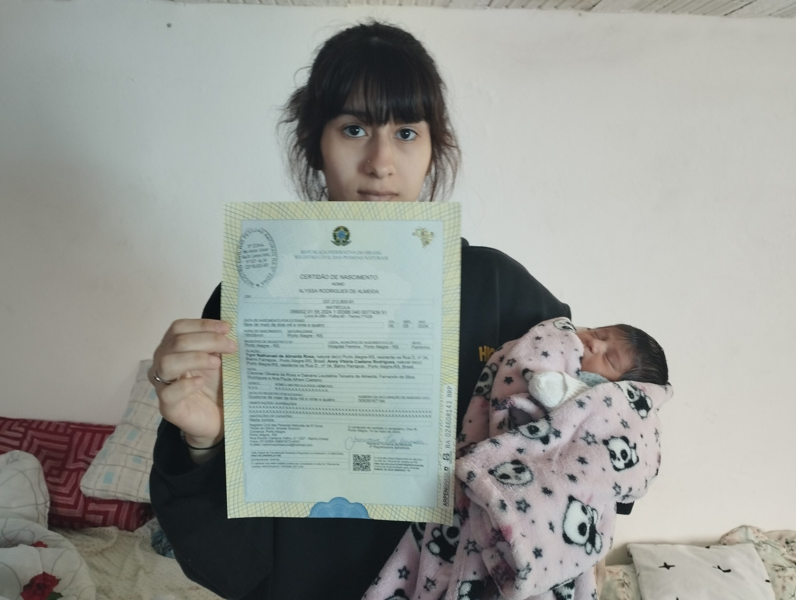 Recém-nascida é Registrada Em Abrigo De Porto Alegre Durante Ações Dos Cartórios De Registro Civil